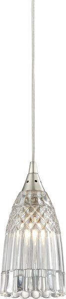 Kersey 1 Light Pendant In Satin Nickel