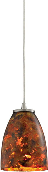 Abstractions 1 Light Pendant In Satin Nickel
