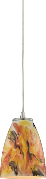 Abstractions 1 Light Pendant In Satin Nickel