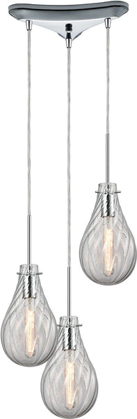 Cirrus 3 Light Pendant In Polished Chrome