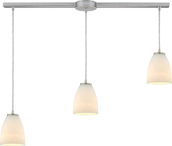 Sandstorm 3 Light Pendant In Satin Nickel