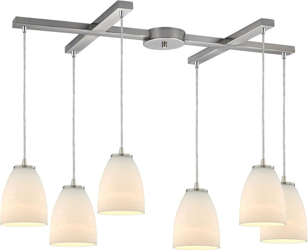 Sandstorm 6 Light Pendant In Satin Nickel