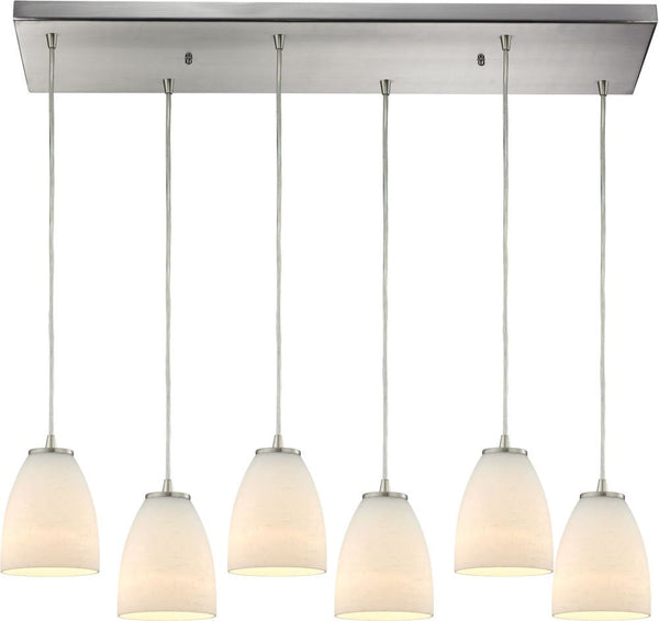 Sandstorm 6 Light Pendant In Satin Nickel