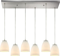 Sandstorm 6 Light Pendant In Satin Nickel