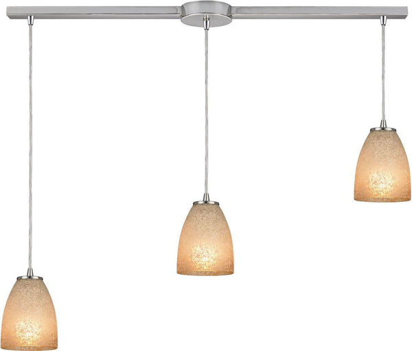 Sandstorm 3 Light Pendant In Satin Nickel