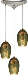 Illusions 3 Light Pendant In Satin Nickel