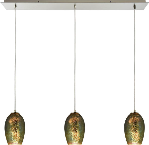 Illusions 3 Light Pendant In Satin Nickel