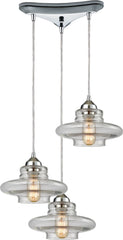 Orbital 3 Light Pendant In Polished Chrome