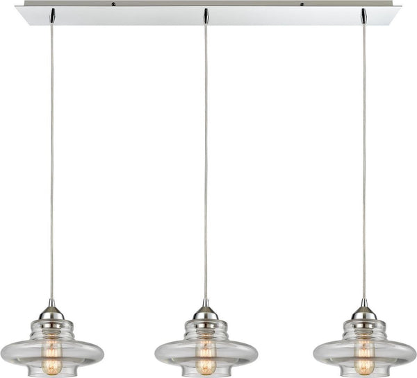Orbital 3 Light Pendant In Polished Chrome