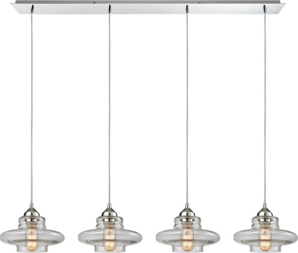 Orbital 4 Light Pendant In Polished Chrome