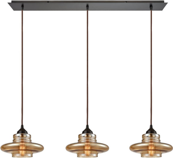 Orbital 3 Light Pendant In Oil Rubbed Bronze