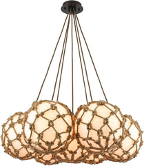 Coastal Inlet 7 Light Chandelier In Oil Rubbed Bronze