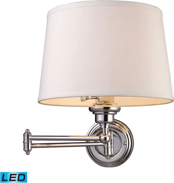 Westbrook 1 Light Led Swingarm Sconce In Polished Chrome