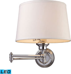 Westbrook 1 Light Led Swingarm Sconce In Polished Chrome