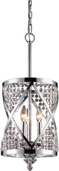 Crystoria 3 Light Pendant In Polished Chrome