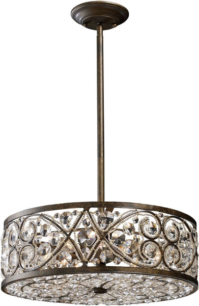 Amherst 6 Light Pendant In Antique Bronze