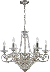 La Flor 9 Light Chandelier In Sunset Silver