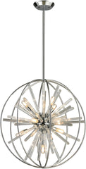 Twilight 10 Light Pendant In Polished Chrome