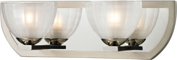 Sculptive 2 Light Vanity In Polished Chrome