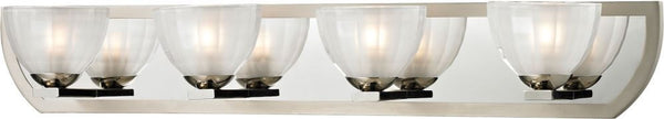 Sculptive 4 Light Vanity In Polished Chrome