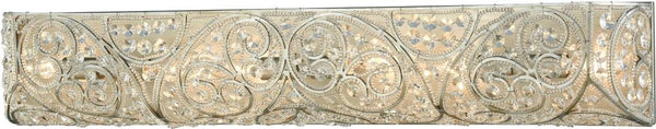 Andalusia 6 Light Vanity In Aged Silver