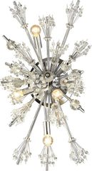 Starburst 4 Light Wall Sconce In Polished Chrome