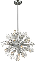 Starburst 15 Light Chandelier In Polished Chrome