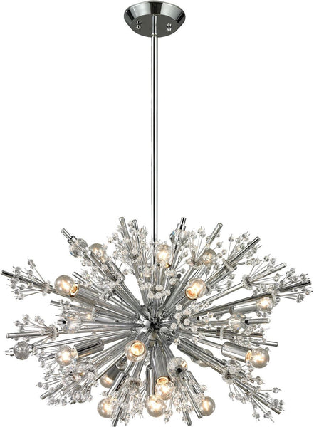 Starburst 19 Light Chandelier In Polished Chrome