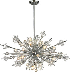 Starburst 24 Light Chandelier In Polished Chrome