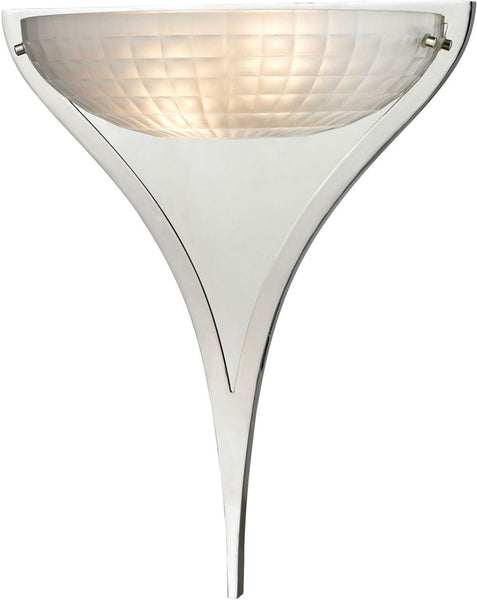 Sculptive 2 Light Wall Sconce In Polished Chrome