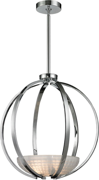 Sculptive 3 Light Pendant In Polished Chrome
