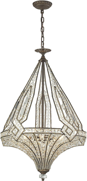 Jausten 5 Light Chandelier In Antique Bronze