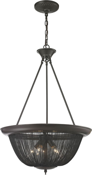 Pesaro 5 Light Pendant In Oil Rubbed Bronze