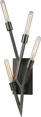 Freeform 4 Light Wall Sconce In Aged Black Nickel