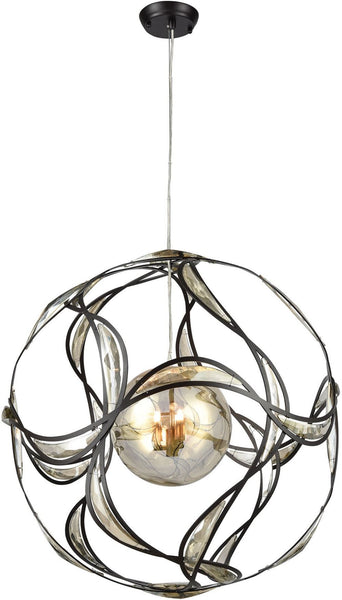 Oriona 3 Light Chandelier In Oil Rubbed Bronze