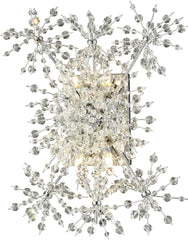Snowburst 4 Light Wall Sconce In Polished Chrome