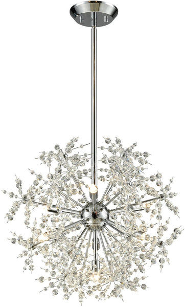Snowburst 7 Light Chandelier In Polished Chrome