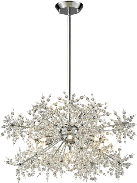Snowburst 11 Light Chandelier In Polished Chrome