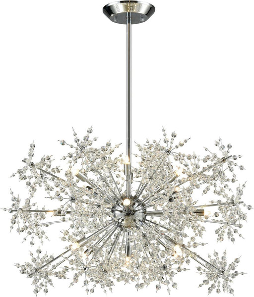 Snowburst 15 Light Chandelier In Polished Chrome
