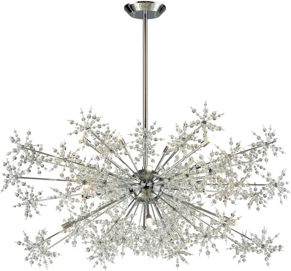 Snowburst 20 Light Chandelier In Polished Chrome