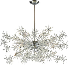 Snowburst 20 Light Chandelier In Polished Chrome