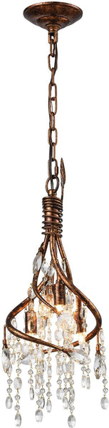 Elia 1 Light Pendant In Spanish Bronze