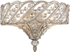 Cumbria 2 Light Wall Sconce In Aged Silver