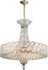 Cumbria 8 Light Chandelier In Aged Silver