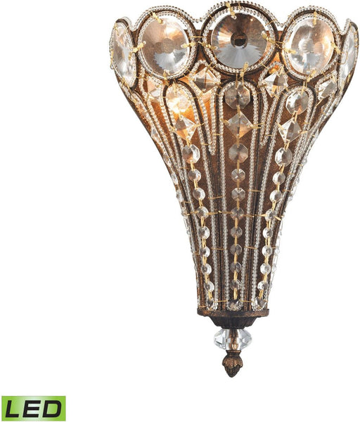 Christina 2 Light Led Wall Sconce In Mocha