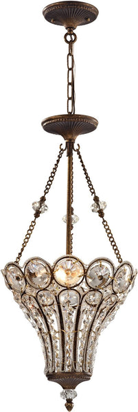 Christina 3 Light Chandelier In Mocha