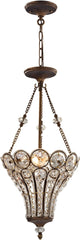 Christina 3 Light Chandelier In Mocha