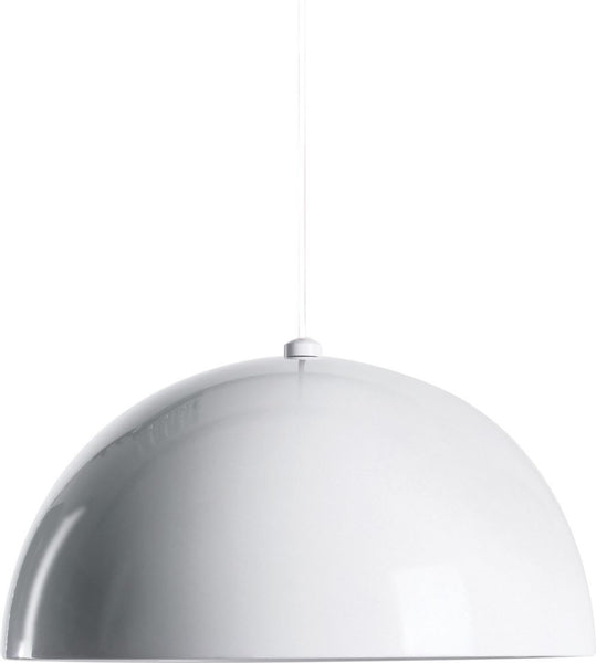 Cupola 1 Light Large Pendant In Gloss White