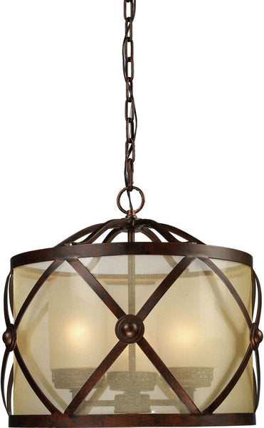 Cumberland 3 Light Chandelier In Classic Bronze