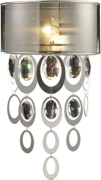 Parisienne 1 Light Wall Sconce In Silver Leaf